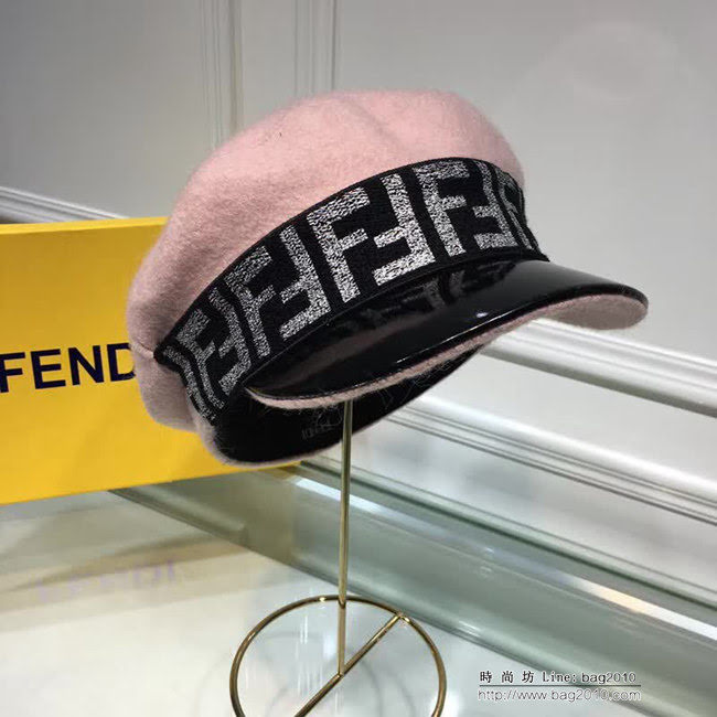 FENDI芬迪 新款 休閒百搭羊絨軍帽 LLWJ6610